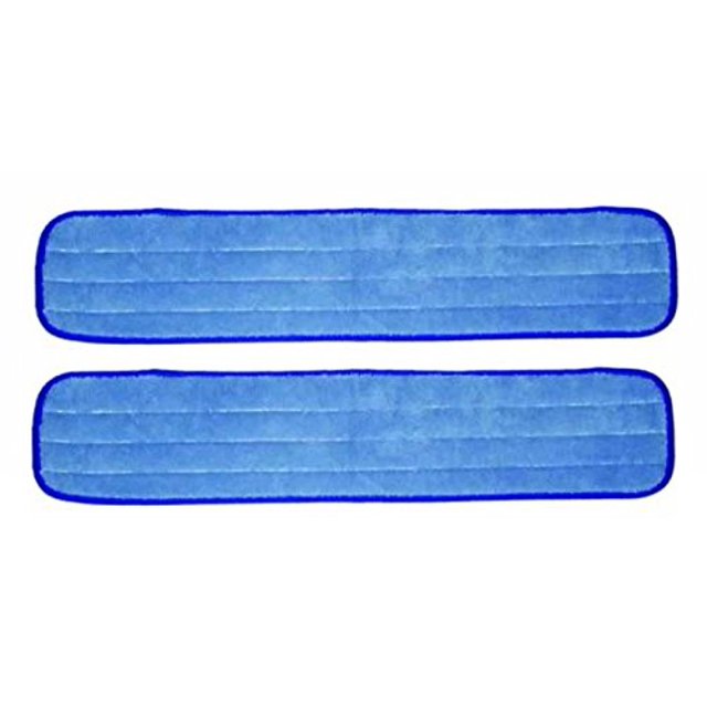 2 Pack 24 inch Microfiber Wet Mop Refill Pads for Microfiber Flat Mop Frames