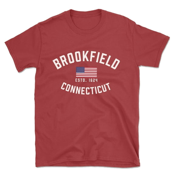 Brookfield Connecticut Patriot Men's Cotton T-Shirt