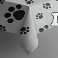 thumbnail image 4 of Paw Prints and Bones Rectangle Tablecloth 60"x102",Waterproof Polyester Rectangle Table Cloth, Wipeable Spillproof Polyester Tablecloth for Dining, Camping, Indoor and Outdoor, 4 of 6