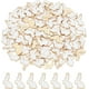thumbnail image 1 of 100 dijes de conejo de Pascua de aleación de esmalte, dijes de conejo de metal de dibujos animados, colgantes para aretes, joyería, pulseras y collares (oro claro y blanco), 1 of 6