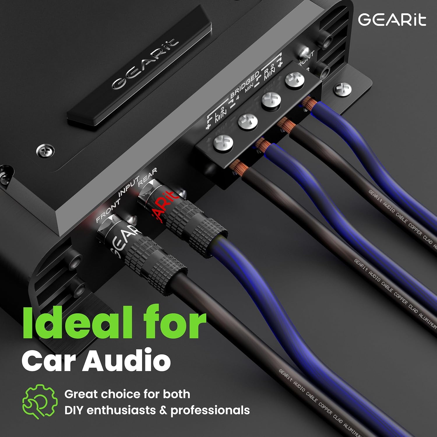 GearIT Pro Series 14 AWG Speaker Wire, Great Use for Home Theater and Car Audio, Black/Blue, 100 Feet / 30 Meters