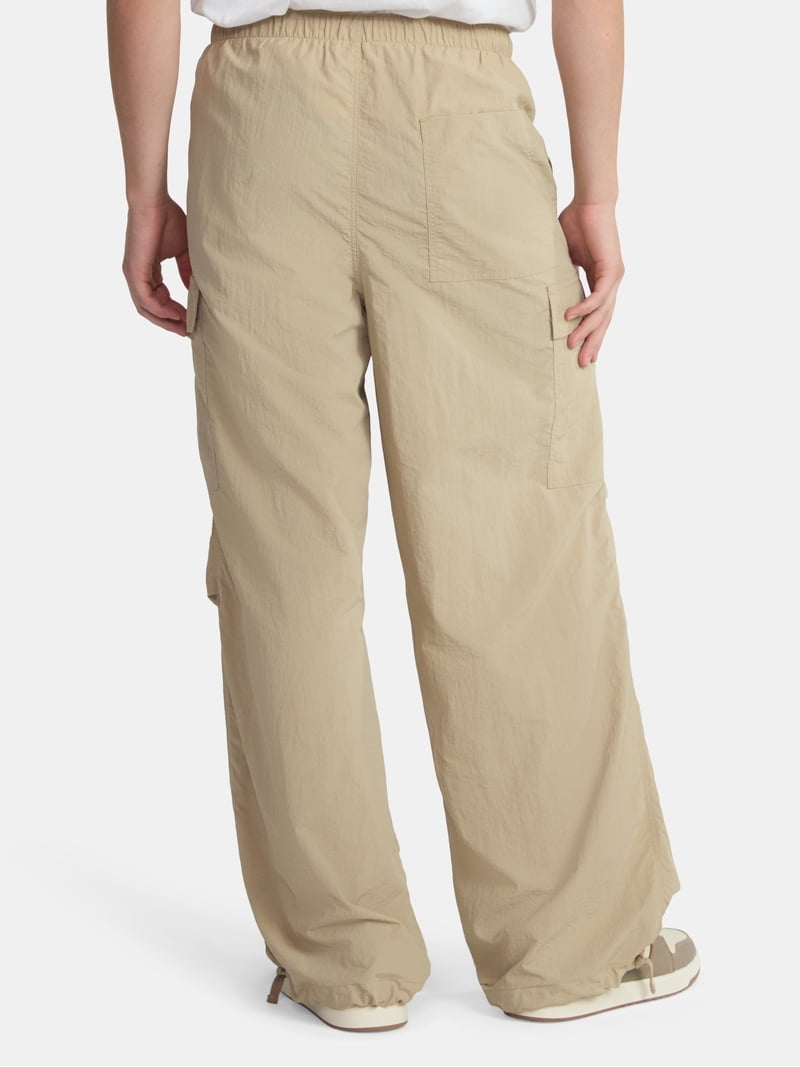 No Boundaries Nylon Parachute Cargo Pants, Men's & Big Men's