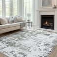 thumbnail image 3 of Area Rug Living Room Rugs,5x7 Washable Large Abstract Modern Soft Stain Resistant Indoor Floor Non Slip Accent Carpet for Bedroom Nursery Playroom Dining Room Office Dorm Home House,Grey, 3 of 8