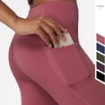 thumbnail image 3 of Pantalones de yoga de cintura alta para mujer, ajustados, con soporte de alta resistencia y moldeador, para correr y hacer ejercicio, 3 of 6