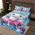 thumbnail image 2 of Erosebridal Girls Axolotl Coverlet Set Twin, Soft 2-Piece, 2 of 5
