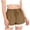 Brown, variant on Tween Girls Boho Beach Shorts Elastic Waist Drawstring Lace Ruffle Irregular Hem Elegant Shorts Casual Vintage Solid Shorts 5-16 Years