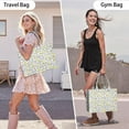 thumbnail image 6 of Large Capacity Tote Bag,Yellow Lemon Fruit Slices White Pattern Handbag Fashion Luxury Tote Bag,15.7"x13"x 5.1" Inches,Laptop Compatible, 6 of 6