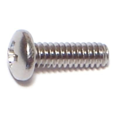 

#4-40 x 3/8 18-8 Stainless Phillips Pan Machine Screws MSPSS-038 (30 pcs.)