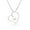 Style-3, variant on 925 Sterling Silver CZ Open Heart Pendant Necklace Jewel Gifts for Women and Teen 18" Inch