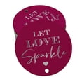 thumbnail image 1 of Inkdotpot Pack Of 100 Real Silver Foil Paper Tags Let Love Sparkle Wedding Favor Hang Tags, 1 of 6