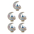 thumbnail image 3 of Advancent Eid Mubarak, suministros de decoración para fiestas, adornos para festivales, adornos artesanales musulmanes, exquisitas decoraciones de JM00442 5piezas Advancent CBP220915, 3 of 6