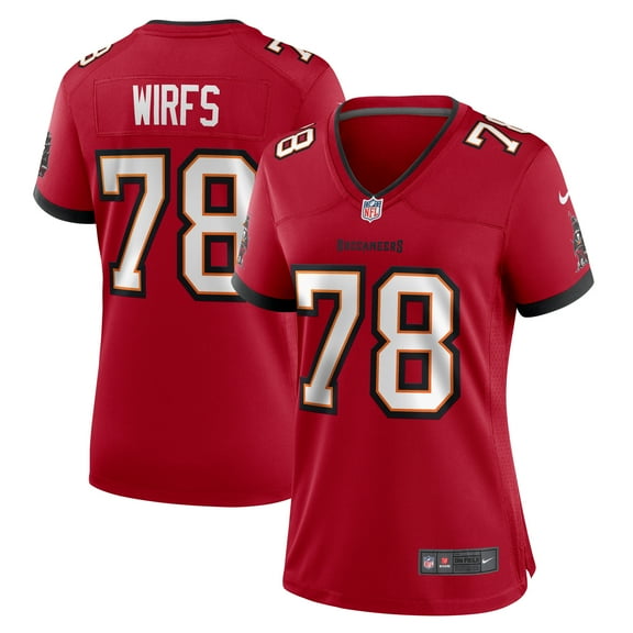 Women's Nike Tristan Wirfs Red Tampa Bay Buccaneers Team Game Jersey