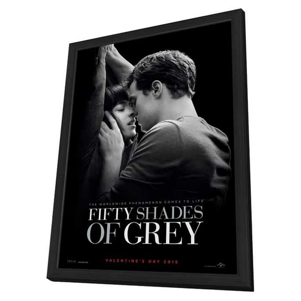 Fifty Shades Of Grey 15 11x17 Framed Movie Poster Walmart Com Walmart Com