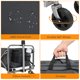 thumbnail image 4 of Zimtown Carro Plegable Carro Utilitario Plegable con Ruedas Todoterreno, Marco Gris, 4 of 10