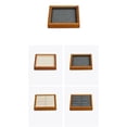 thumbnail image 2 of Beige&Dark Gray Solid Wood Jewelry Display Tray Ring Necklace Earring Bracelet Organizer, 2 of 6