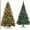 Green, variant on BSHAPPLUS 7.5 ft Pre-Lit White Christmas Tree,600 Color-Changing LED Lights,1600 Branch Tips,Hinged Pine with Stand,Artificial Xmas Tree,Warm Light and Three-color Light