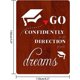 thumbnail image 4 of Tarjeta de graduación para ella con sobre. Tarjeta de regalo de graduación inspiradora para graduados. Regalo divertido y empoderador: ve con confianza hacia tus sueños., 4 of 6