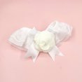 thumbnail image 4 of CBFFDC Pet Neck Circle Pet Collar Princess Style Three dimensional Flower Lace Comfortable Wear Elastic Strap Up Adorable Triangle Dogs Cats, 4 of 6