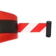 thumbnail image 1 of Cinta de advertencia montada en la pared Matsuzay de Acero inoxidable para interior y exterior negro rojo, 1 of 6