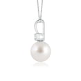thumbnail image 2 of ANGARA South Sea Cultured Pearl V-Bale Pendant in Platinum for Women | June Birthstone, Birthday, Anniversary, Jewelry Gift for Women | Pearl Necklace, 2 of 5