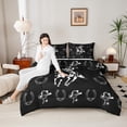 thumbnail image 4 of Homewish Teens Cowboy Horseshoe Bedding Comforter Set 2pcs,Western Theme Twin Comforter Sets Microfiber,Farmhouse Animal Horse Breathable Bedding Set,Super Cozy Room Decor,Reversible, 4 of 8