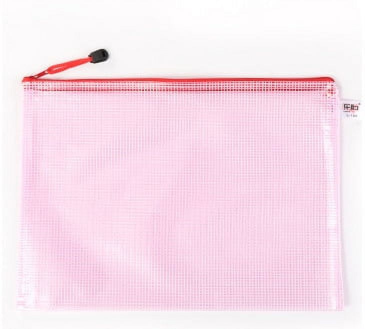 Bolsa De Archivo A4 40 Piezas - Impermeable, 4 Colores, Cremallera, Malla PVC