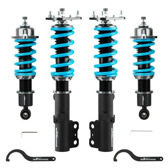 maXpeedingrods Coilover for Scion TC 2005-2010, 24 Levels Damper Adjustable Coilovers Suspension Kit Strut, Height Adjustable Shock Absorber Struts, T6 Upgraded Lowering Kits Blue