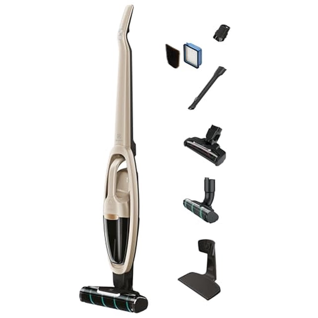 Aspiradora inalámbrica 2 en 1 Electrolux WellQ7 para suelos duros con rodillo PowerPro para superficies duras, 50 minutos de autonomía, 2 modos de potencia, arena suave