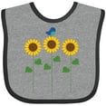 thumbnail image 3 of Inktastic Sunflower Garden and bird Boys or Girls Baby Bib, 3 of 4