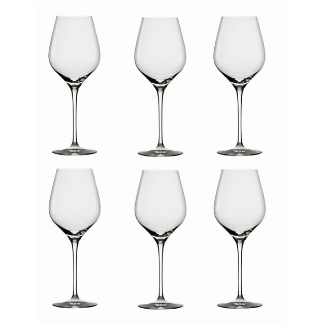 Set Xtellar 6 Piezas Copas Vino Tinto Copón Vidrio 13 Oz 384 Ml