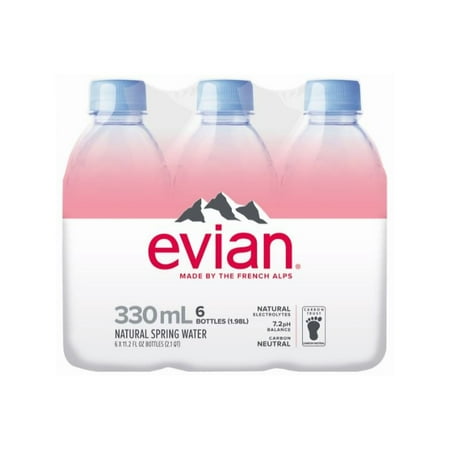 evian Natural Spring Water, 11.2 FL Oz, 24 Count Bottles