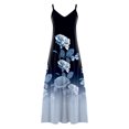 thumbnail image 5 of EQWLJWE Robes d'Été pour Femmes 2023 Robes pour Ados Mode Robe d'Été Élégante Décontractée Sans Manches à Col Rond Unie avec Fente, 5 of 5