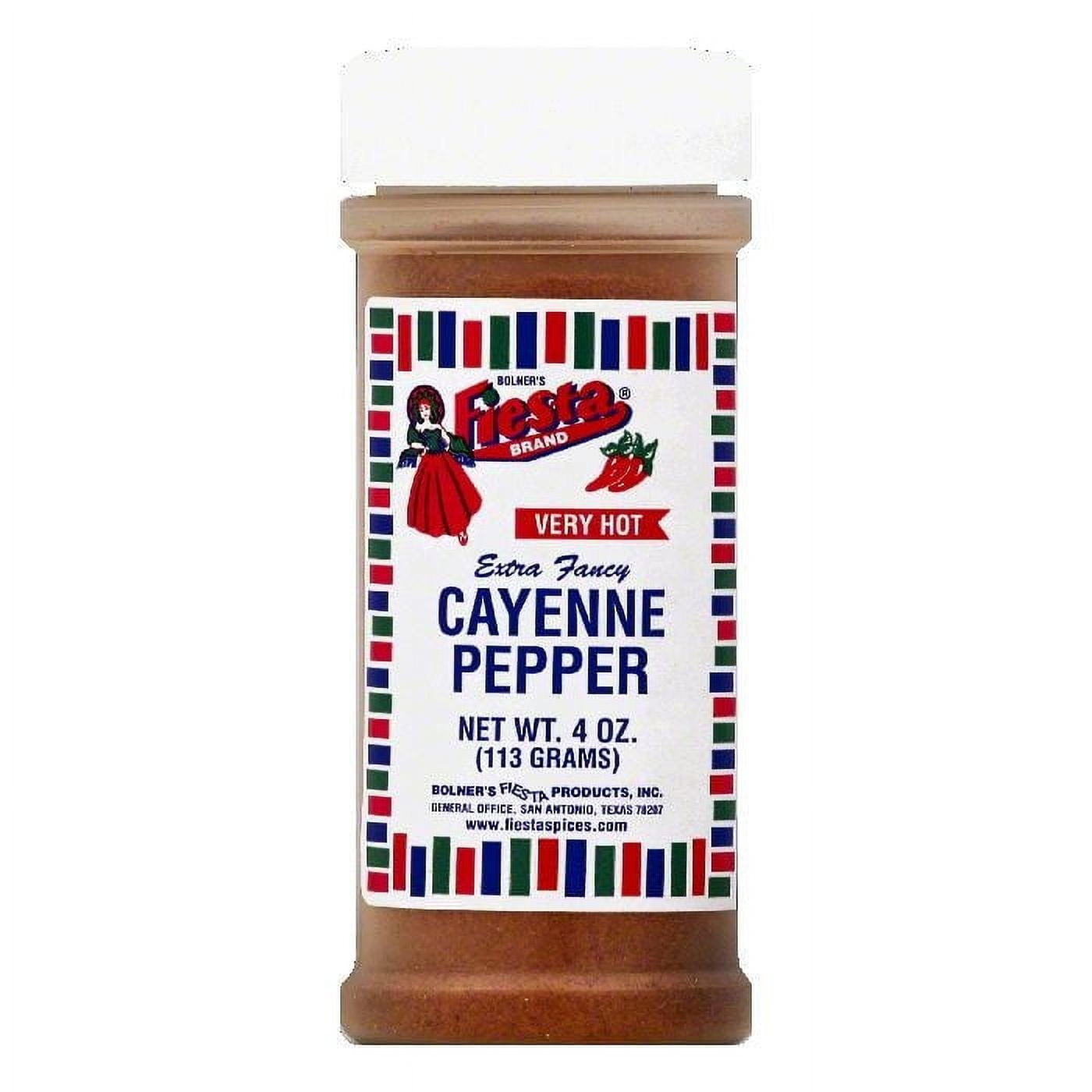 Fiesta Brand Very Hot Cayenne Pepper, 4 oz Jar