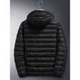 thumbnail image 3 of Veste Légère d'Hiver à Capuche pour Hommes Coupe Ajustée Courte Chaude, 3 of 5