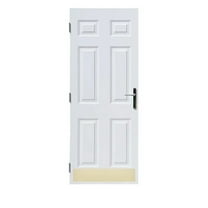 GDI Hardware Aluminum Kick Plate - Adhesive Mounted - Satin Brass Finish - 8" Height x 32" Width, 3/64" Thick for 34" Doors