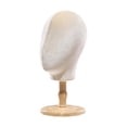 thumbnail image 1 of Expositor de pelucas, modelo de cabeza, perchero para sombreros, organizador de centro comercial, base de madera, expositor con base de madera, 1 of 9