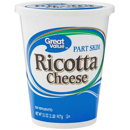 Great Value Part Skim Ricotta Cheese, 32 Oz. - Walmart.com