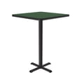 thumbnail image 3 of Bar Stool/Standing Height High Pressure Cafe and Breakroom Table - Green - 24"L x 24"W - Square, 3 of 5