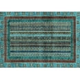 thumbnail image 1 of Ahgly Company Indoor Rectangle Abstract Light Blue Modern Area Rugs, 2' x 3', 1 of 4