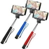 Ematic Extendable Selfie Stick with Built-in Bluetooth Camera Button