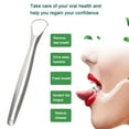 thumbnail image 3 of 2pcs Tongue Scraper Cleaner Professional Eliminate Bad Breath for Oral Care, 3 of 6