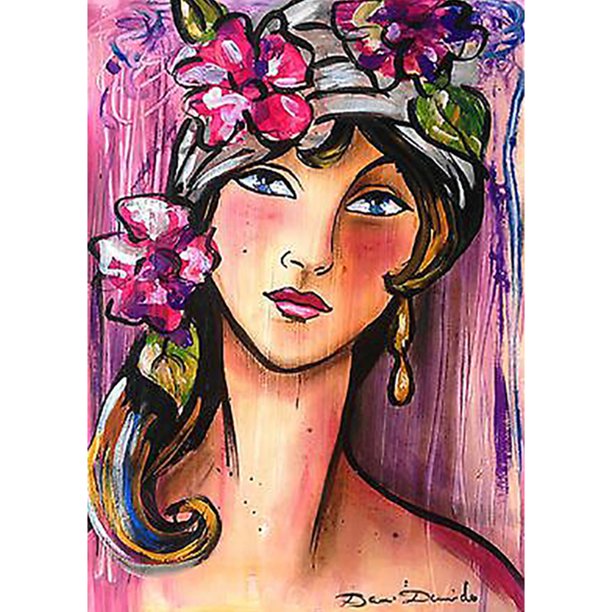 Drill Diamond Painting (DF3976) 5D DIY Kit de costura de punto de cruz completo (Beauty06) 50x70cm Hugtrwg Para estrenar