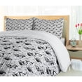 thumbnail image 5 of Ambesonne Botanical Duvet Cover Set, Bindweed Sketch, 2-Calking, Charcoal Grey and White, 5 of 7