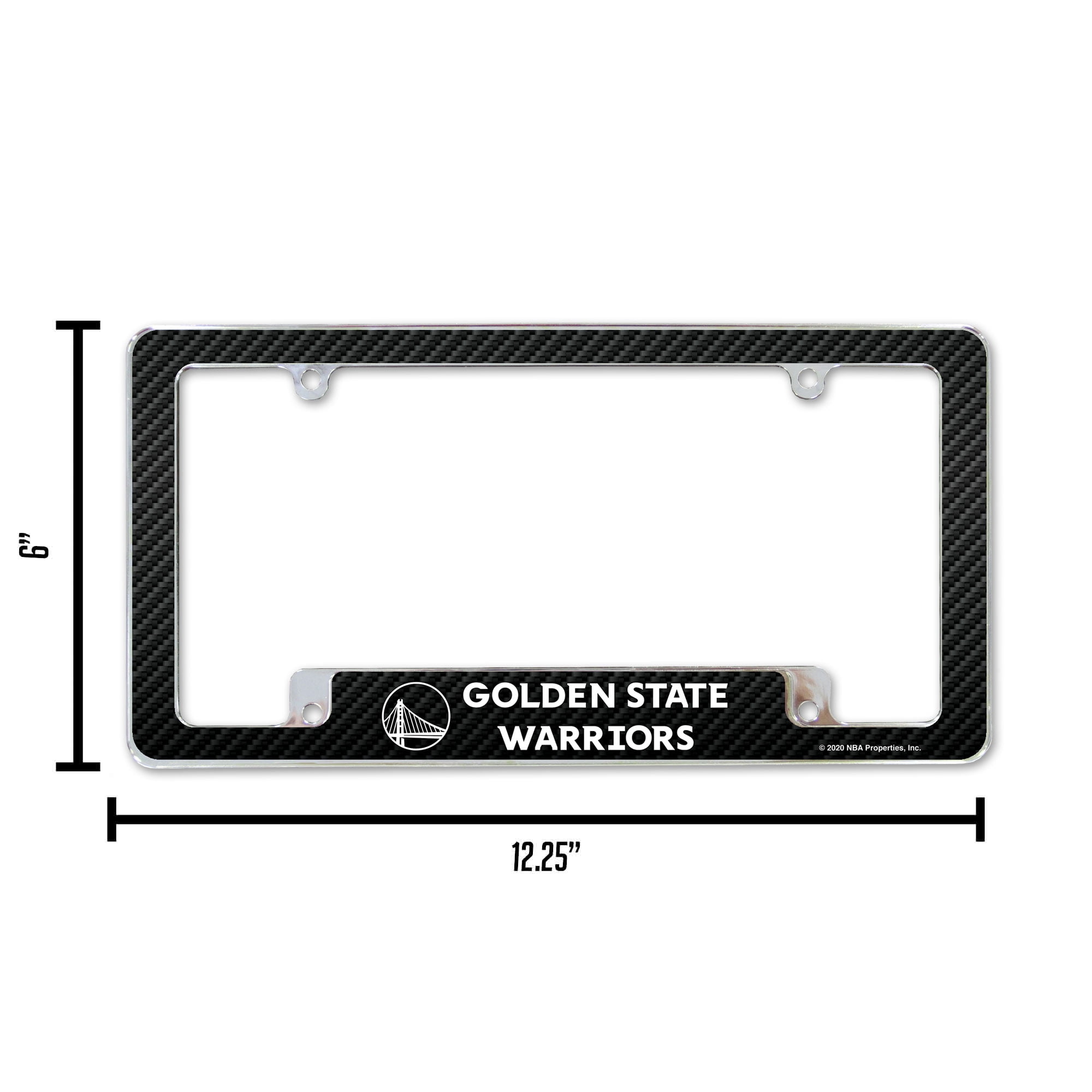 WARRIORS CARBON FIBER DESIGN ALL OVER CHROME FRAME