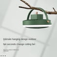 thumbnail image 3 of Mini Ceiling Fan With Night Light, Office Desktop Fans, Portable Outdoor Wall Electric Fan, Usb Rechargeable, 3 of 5