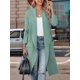 thumbnail image 4 of Cárdigan Holgado de Punto Abierto para Mujer, Informal, de Larga, Drapeado, con Bolsillos, Chaqueta Larga, Suéter. Verde XL, 4 of 8