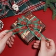 thumbnail image 7 of Christmas Ribbon 1inch Red and Green Christmas Plaid Ribbon for Christmas Tree Wreaths Gingham Christmas Ribbon for Gift Bouquet Wrapping Bow Crafts Decoration 25 Yards, 7 of 7