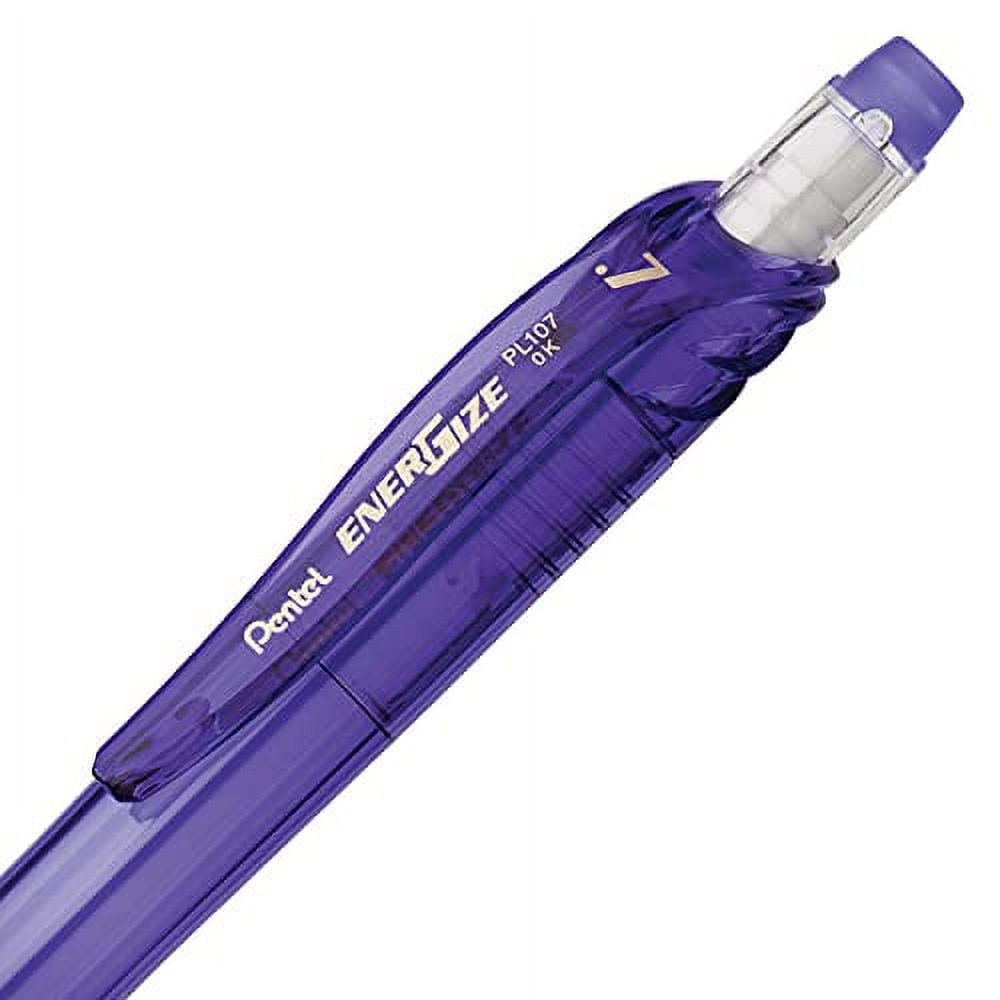 Pentel EnerGize X Mechanical Pencil 0 7mm Violet Barrel Box of 12 PL107V