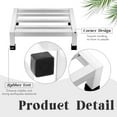 thumbnail image 4 of 2 Pack Dunnage Rack 13.8" Long x 13.8" Wide, 3.9" Height Stainless Steel Dunnage Rack 1000+ Pound Capacity Storage Commercial Food Service Storage in Restaurant Kitchens Shop, 4 of 5