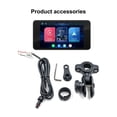 thumbnail image 3 of Motorcycle MP5 Player 4.7-Inch Screen 5.0 Bluetooth Music Waterproof Navigation Player with Carplay/Android Auto for Motorcycle 2.2cm-2.6cm Handlebar Diameter B5341, 3 of 15